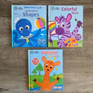 Baby Einstein My First Smart Pad 3 Book Set Shapes Alphabet Colorful Words Kids
